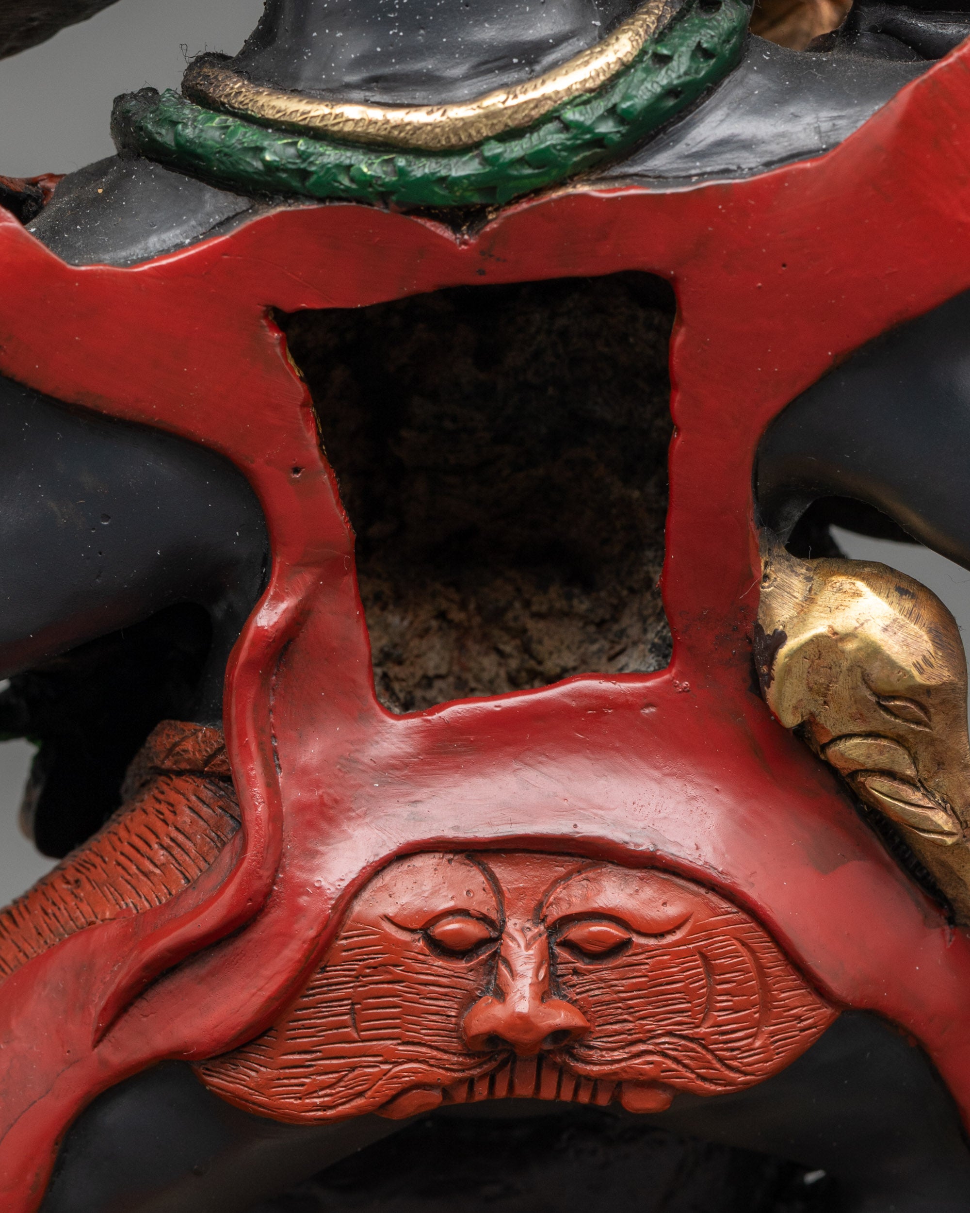 Six Armed Mahakala Statue | Fierce Vajrayana Guardian Handcrafted