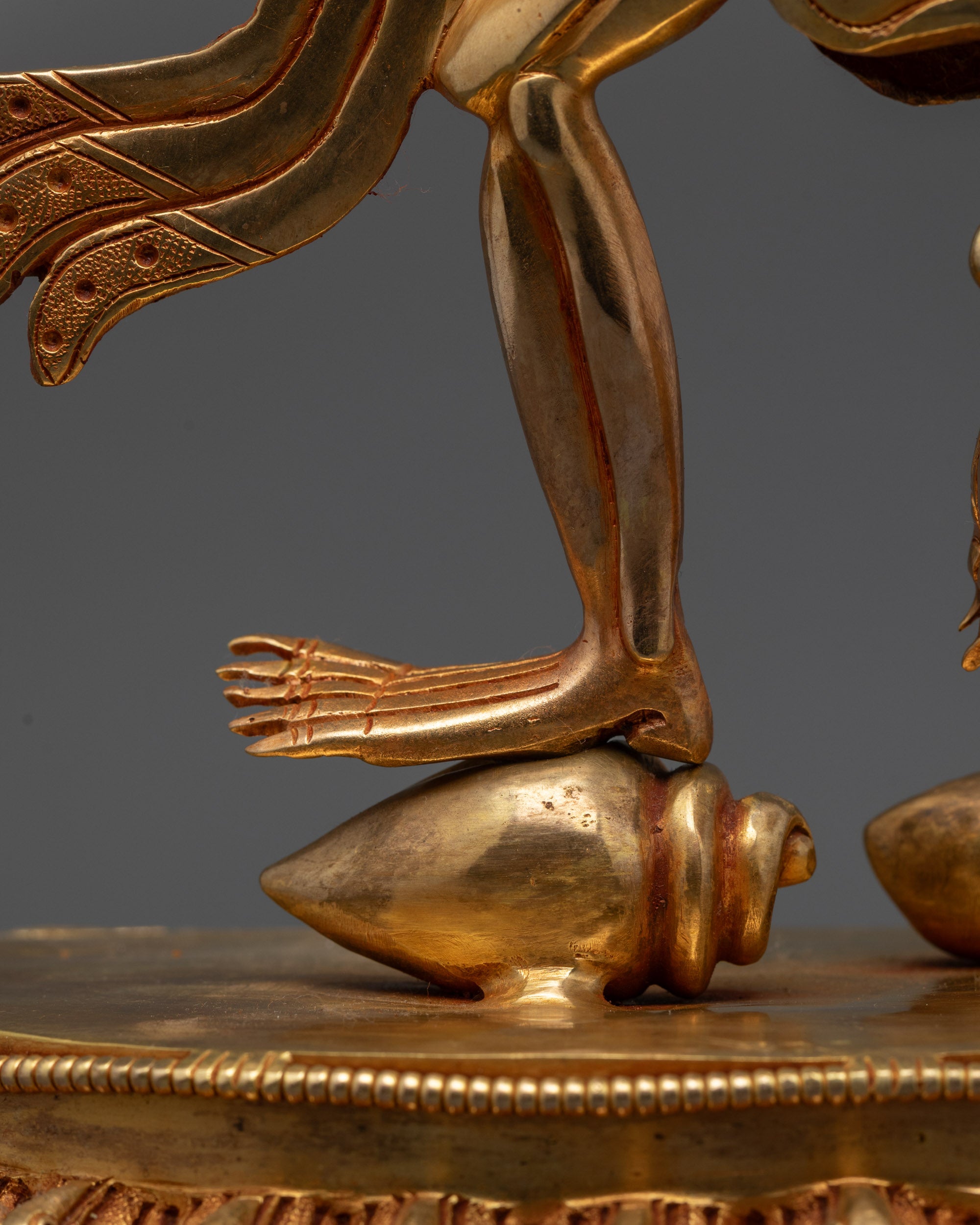 Skeleton Deity Chitipati Sculpture | Traditional Nepalese Buddhist Art