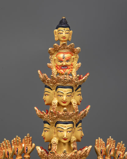 Thousand Armed Chenrezig Statue | Spiritual Buddhist Art