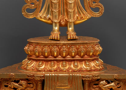 1000-Armed Guan Yin Sculpture | Traditional Nepalese Artwork