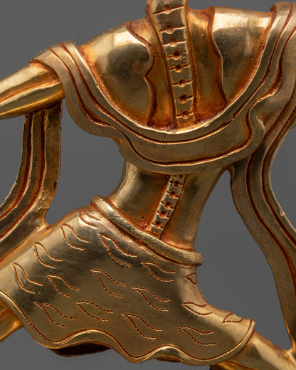 Skeleton Deity Chitipati Sculpture | Traditional Nepalese Buddhist Art