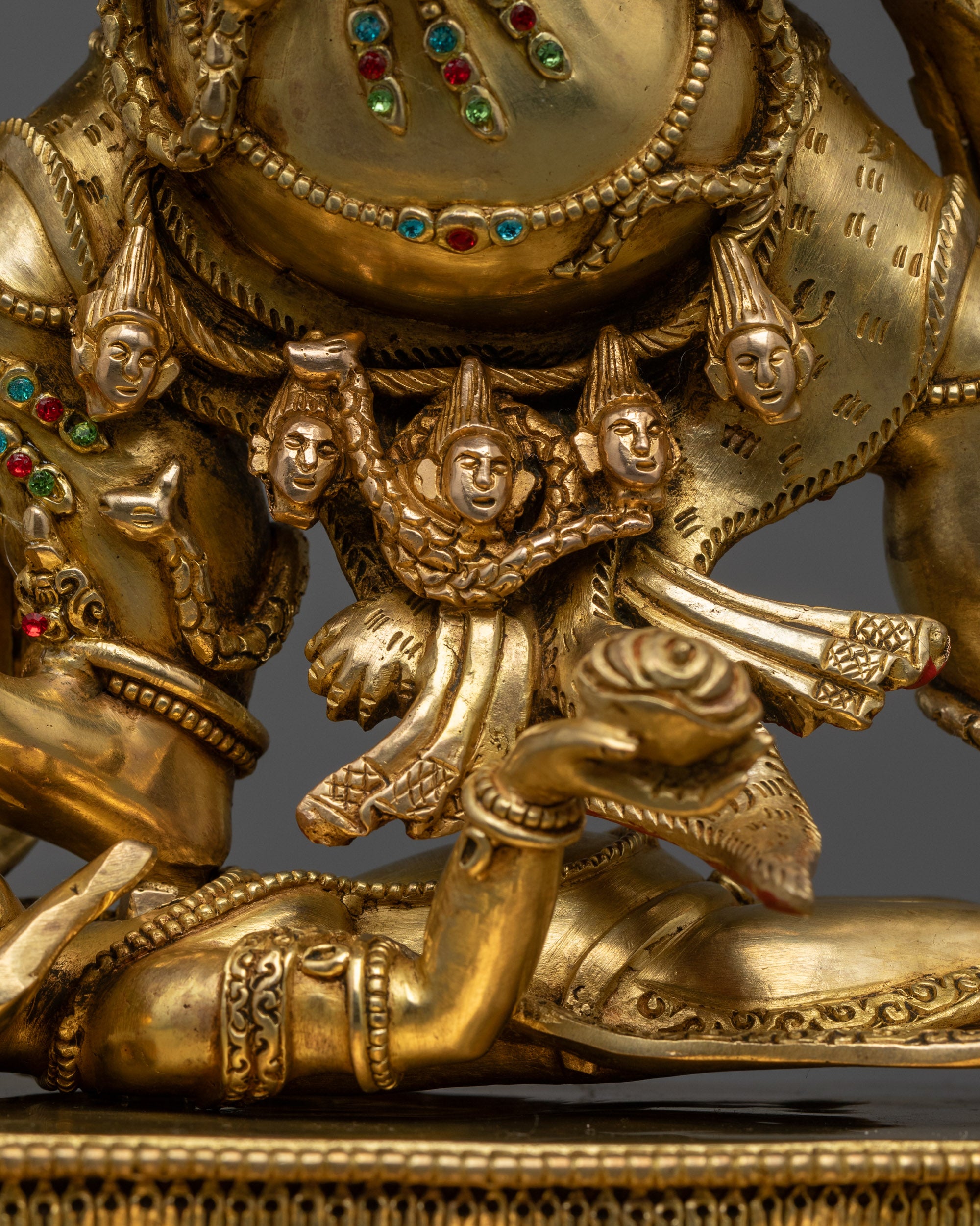 Wrathful Six Armed Mahakala Statue | Guardian of the Dharma