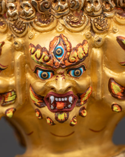 Yamantaka Tibetan Deity Statue – Wrathful Destroyer of Death
