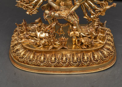 Yamantaka Tibetan Deity Statue – Wrathful Destroyer of Death