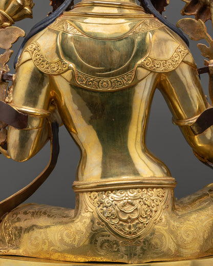 Masterpiece Green Tara Statue | Timeless Handcrafted Buddhist Goddess