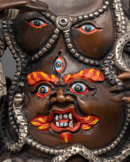 Ekajati, Rahula & Dorje Legpa Statue Set | Buddhist Protector Deities
