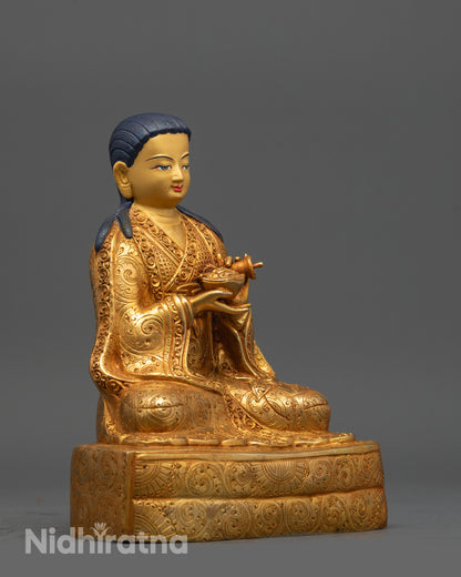 Sakya Master Set Statue | Detailed Handmade Buddhist Craft from Nepal