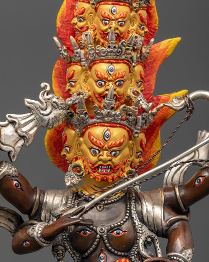 Ekajati, Rahula & Dorje Legpa Statue Set | Buddhist Protector Deities