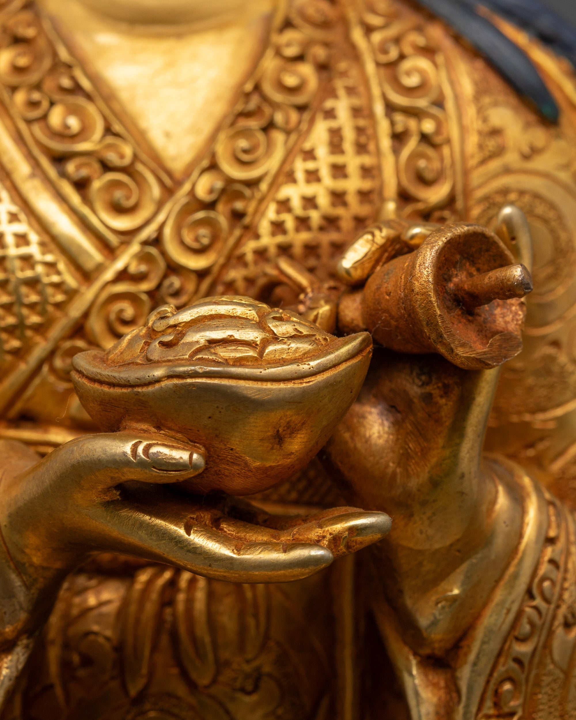 Sakya Master Set Statue | Detailed Handmade Buddhist Craft from Nepal
