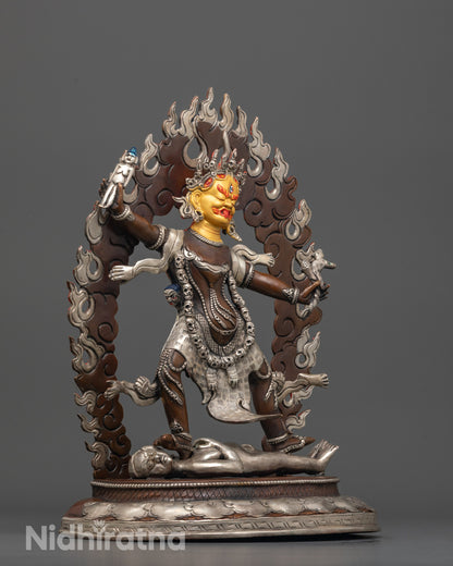 Ekajati, Rahula & Dorje Legpa Statue Set | Buddhist Protector Deities