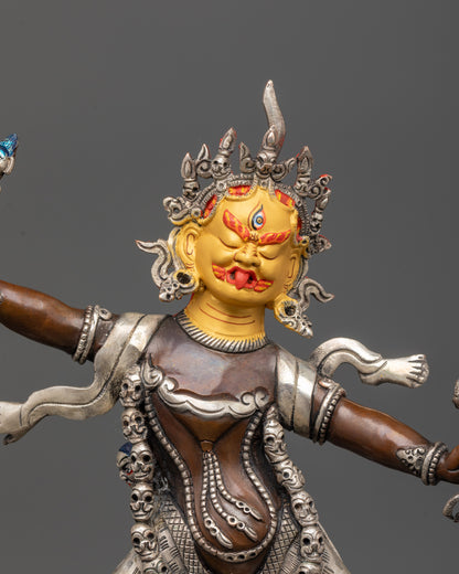 Ekajati, Rahula & Dorje Legpa Statue Set | Buddhist Protector Deities