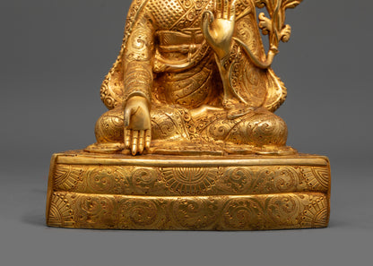 Sakya Master Set Statue | Detailed Handmade Buddhist Craft from Nepal