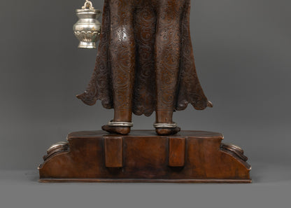 Oxidized Amoghapasa Lokeshvara Statue | Timeless Nepalese Artwork