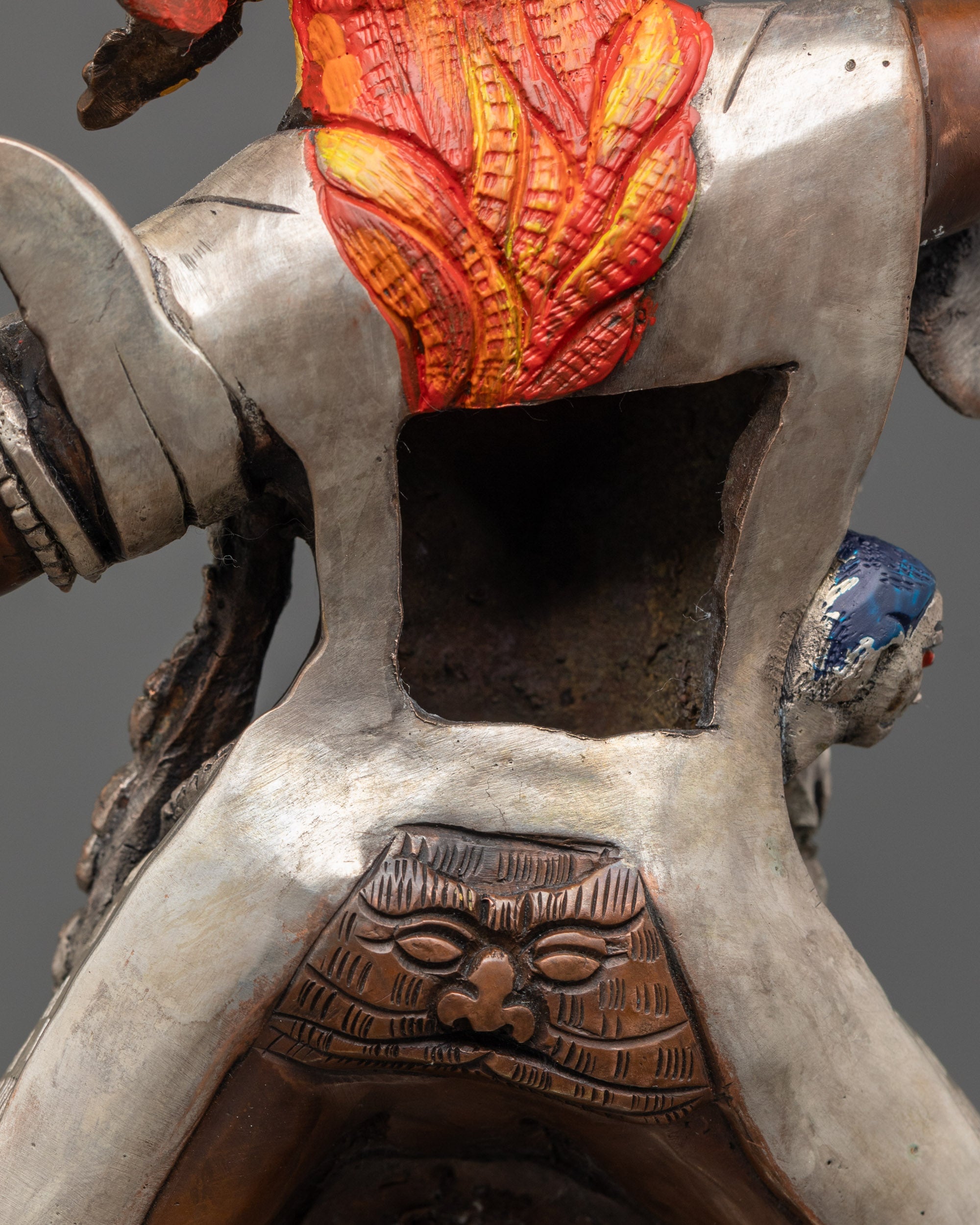 Ekajati, Rahula & Dorje Legpa Statue Set | Buddhist Protector Deities