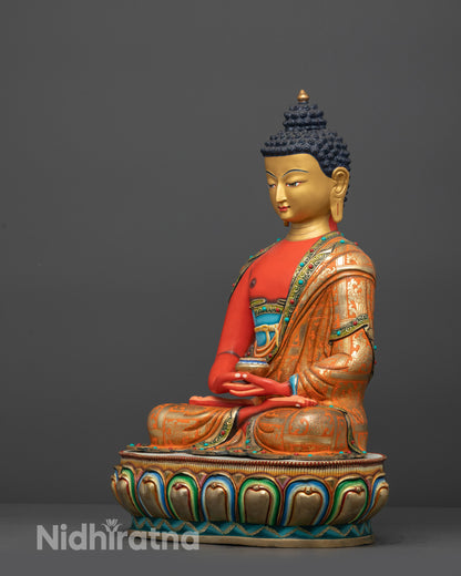Spiritual Amitabha Buddha Statue | Nepalese for Pure Land Devotion