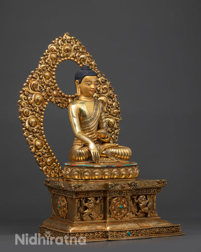 Meditating Shakyamuni Buddha Statue | Himalayan Sacred Artwork
