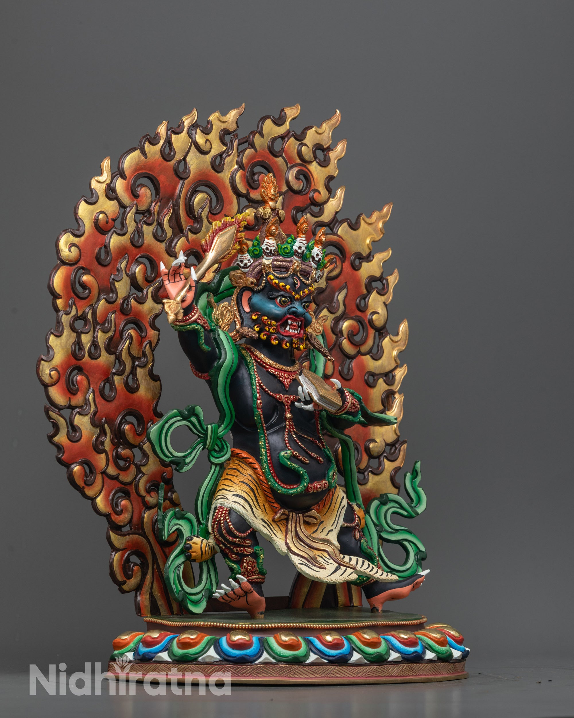 Wrathful Colored Manjushri Statue | Himalayan Sacred Art