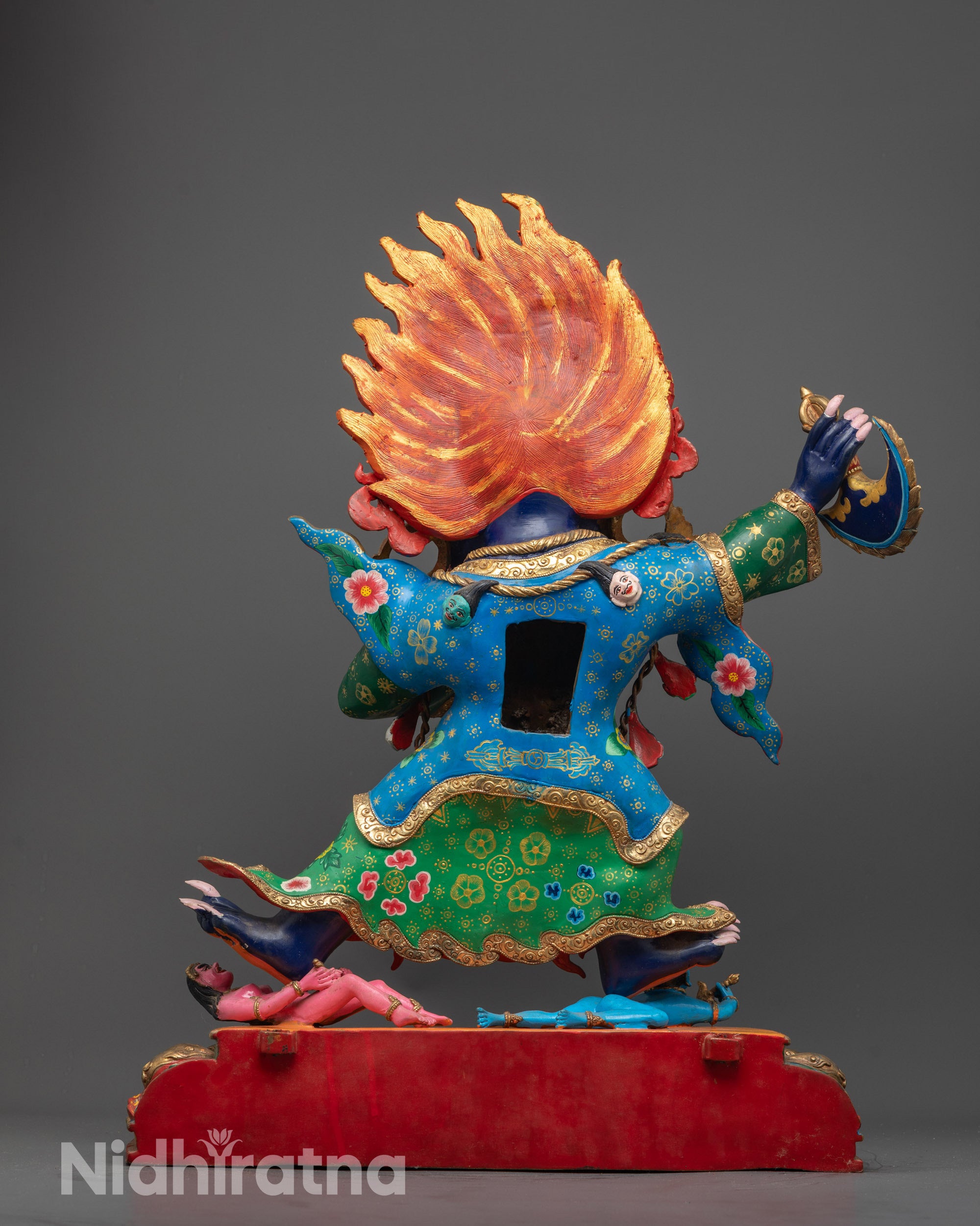 Mahakala Bernagchen Statue | Hand-Carved Tibetan Protector Deity
