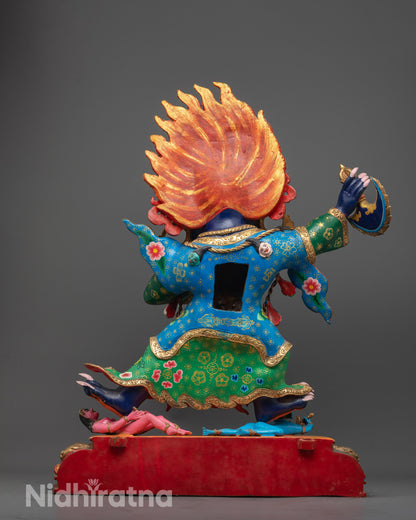 Mahakala Bernagchen Statue | Hand-Carved Tibetan Protector Deity