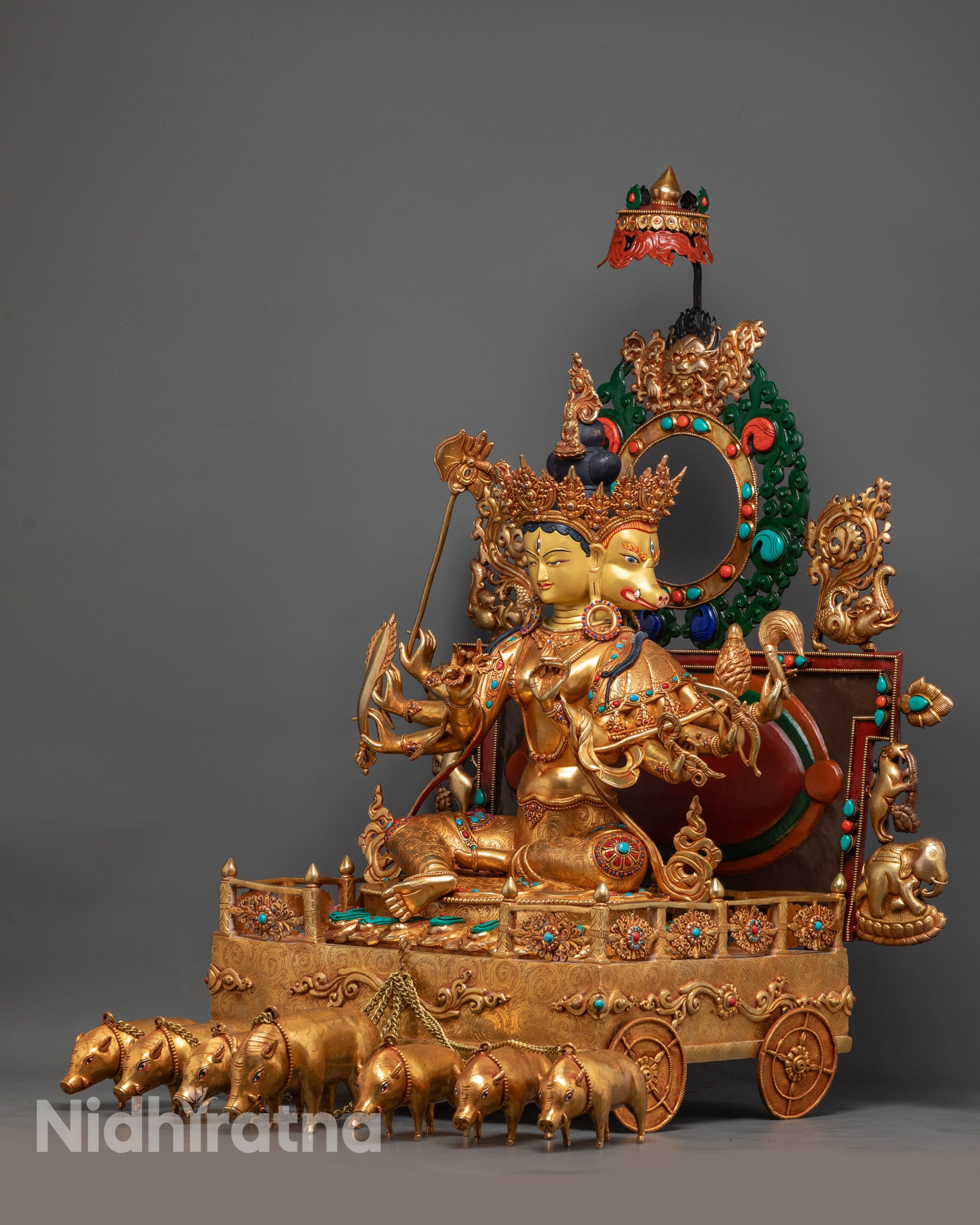 Goddess Marichi Statue | Handmade Buddhist Sculpture from Nepal