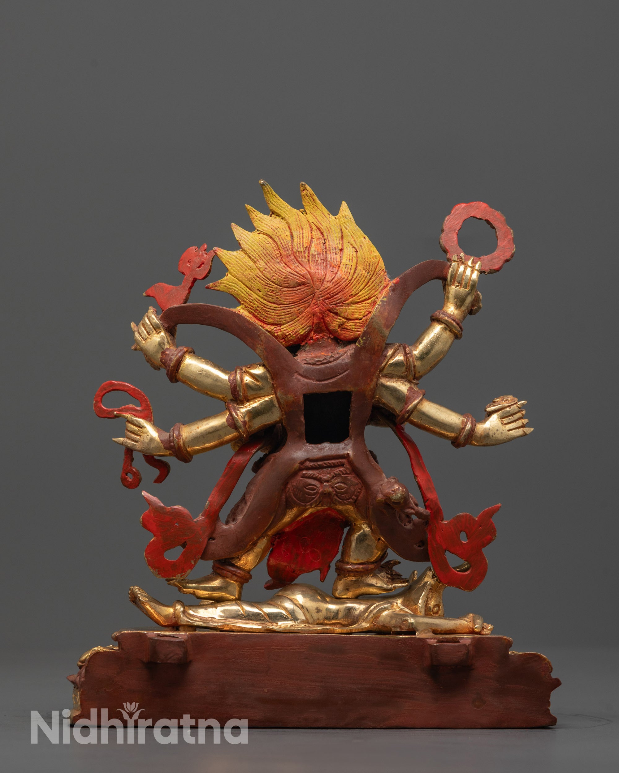 Six-Armed Mahakala Statue | Defender of Vajrayana Traditions