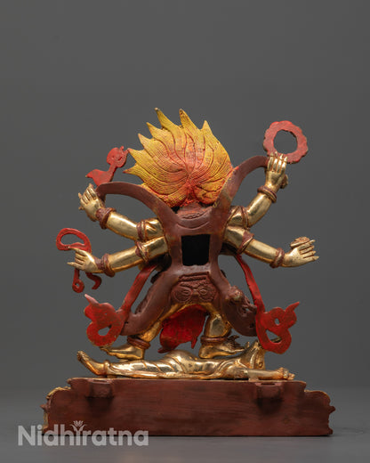 Six-Armed Mahakala Statue | Defender of Vajrayana Traditions