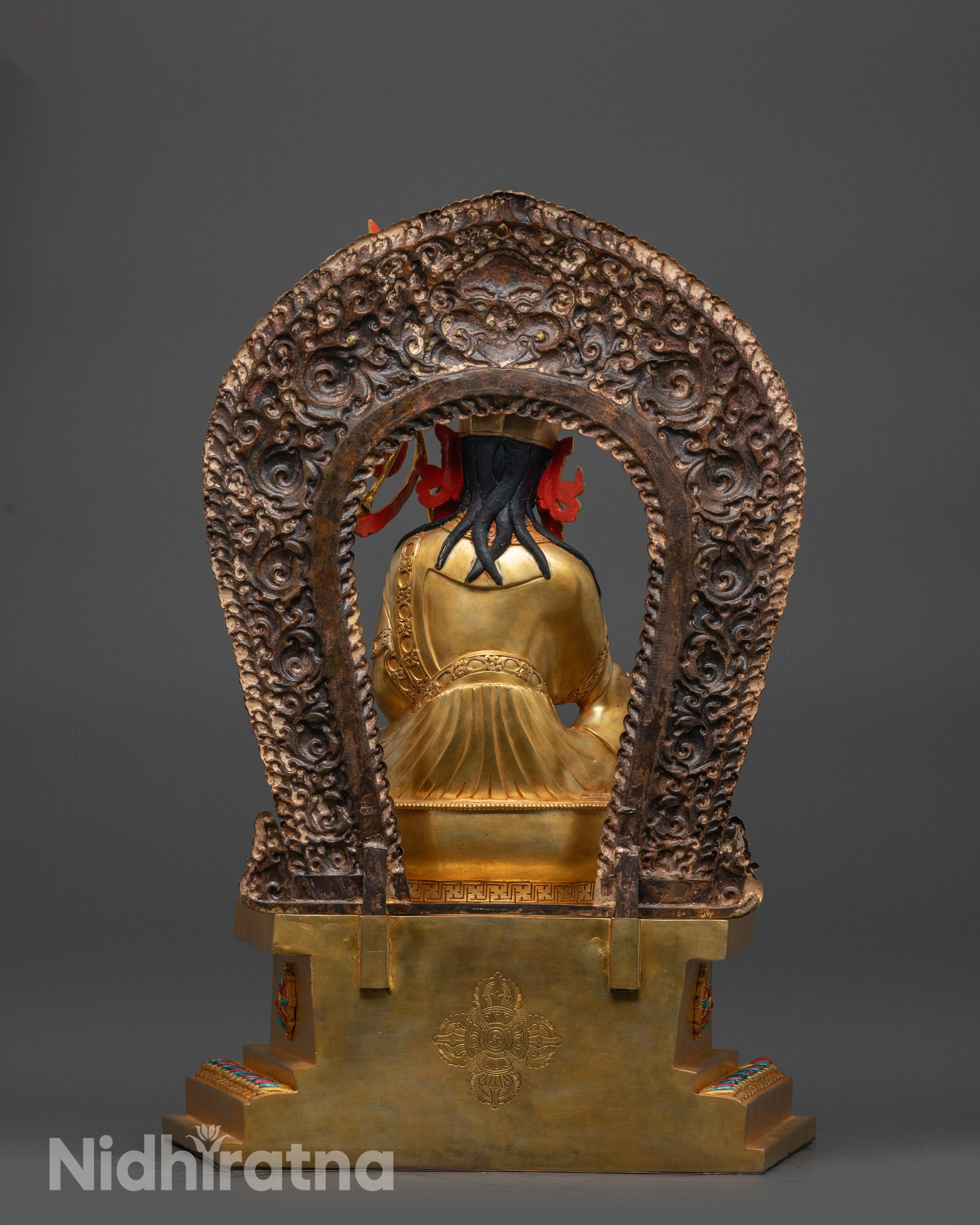 Majestic Statue of Guru Rinpoche | Handmade Nepalese Artwork