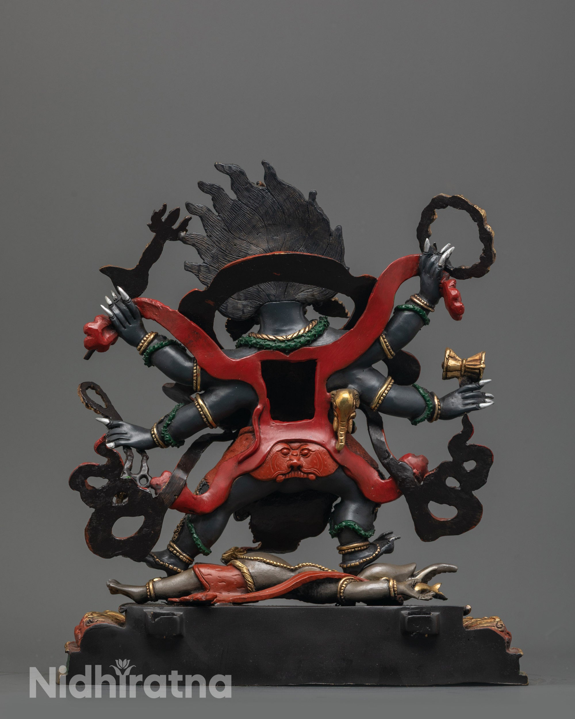 Shop Nepalese Six-Armed Mahakala (Shadbhuja Mahakala) Statue