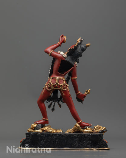 Premium Red Colored Vajrayogini Statue | Nepalese Buddhist Artwork