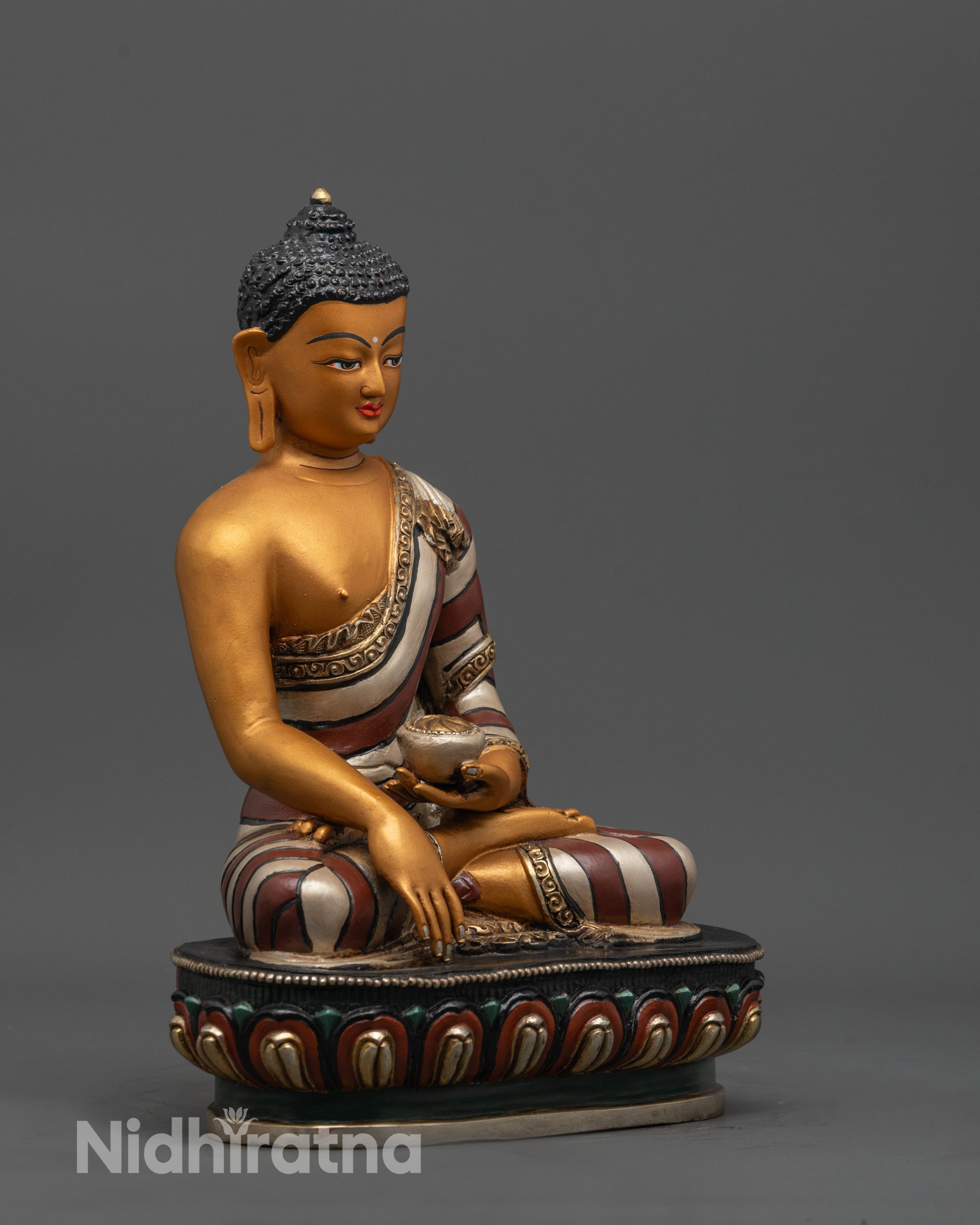 Shakyamuni Buddha Sculpture | Handmade Copper Buddhist Statue
