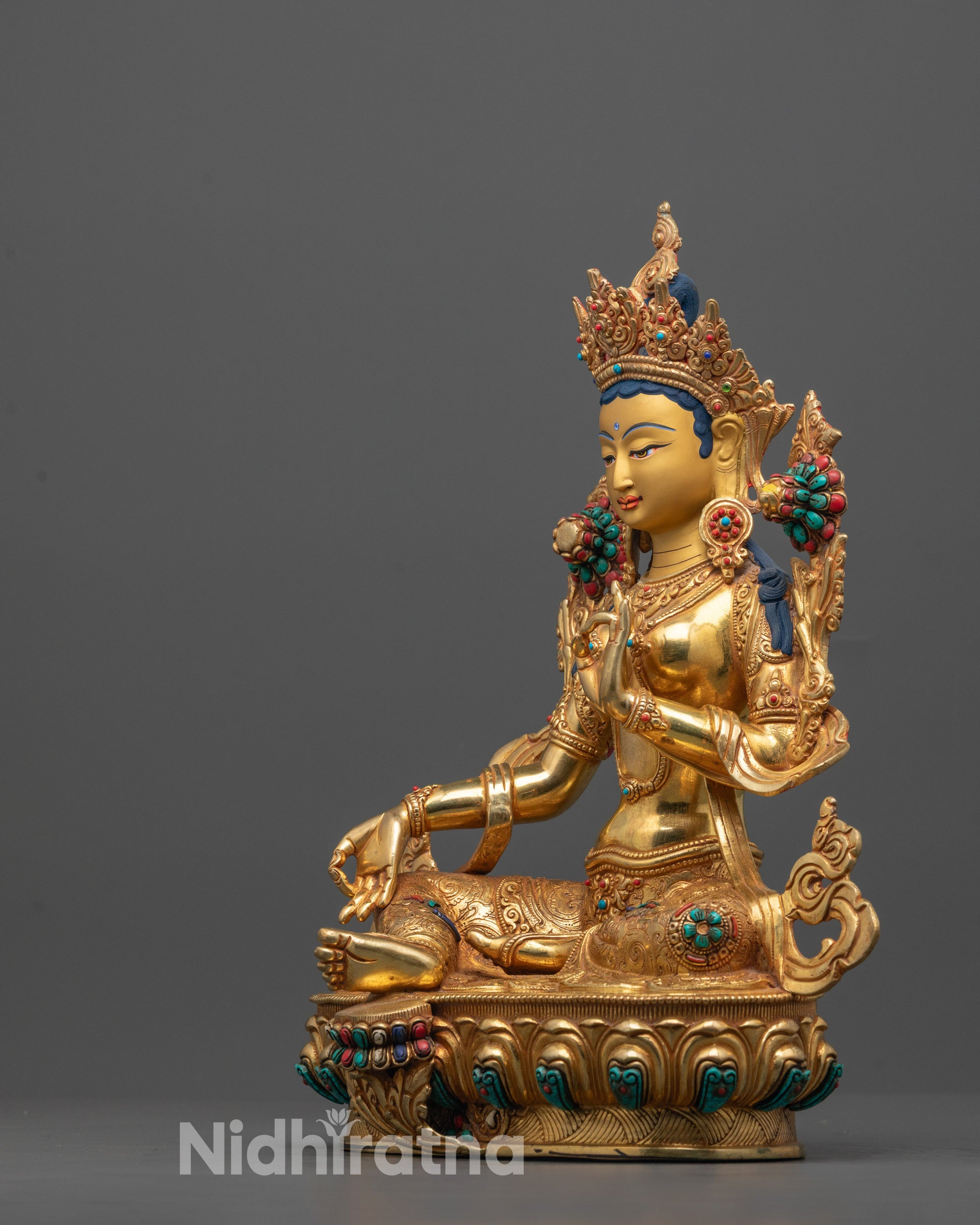 Green Tara Statue | Symbol of Fearlessness and Compassion