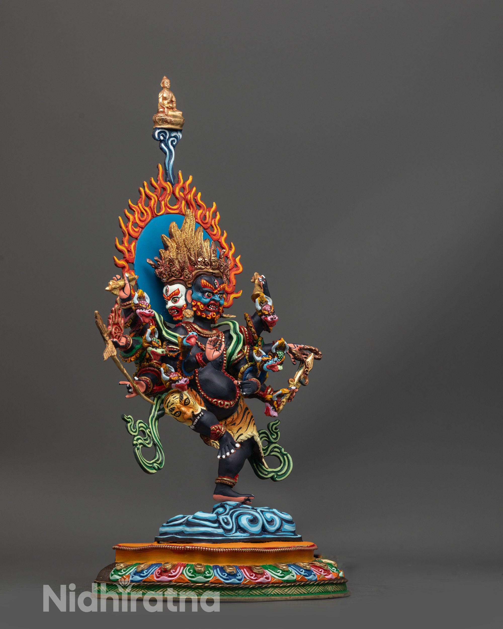 Handmade Ucchusma Statue | Authentic Nepalese Buddhist Art