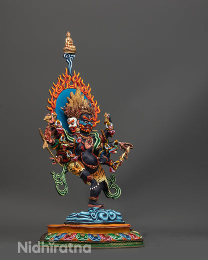Handmade Ucchusma Statue | Authentic Nepalese Buddhist Art