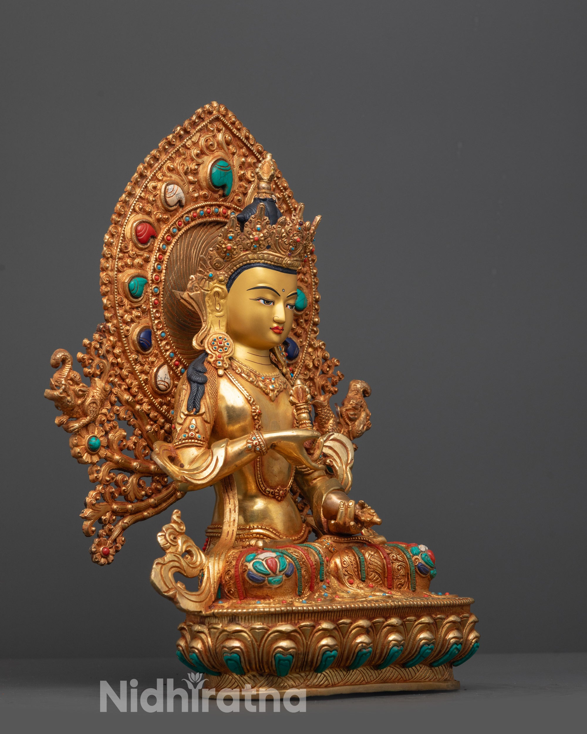 Authentic Vajrasattva Statue | Handmade Nepalese Buddhist Statue