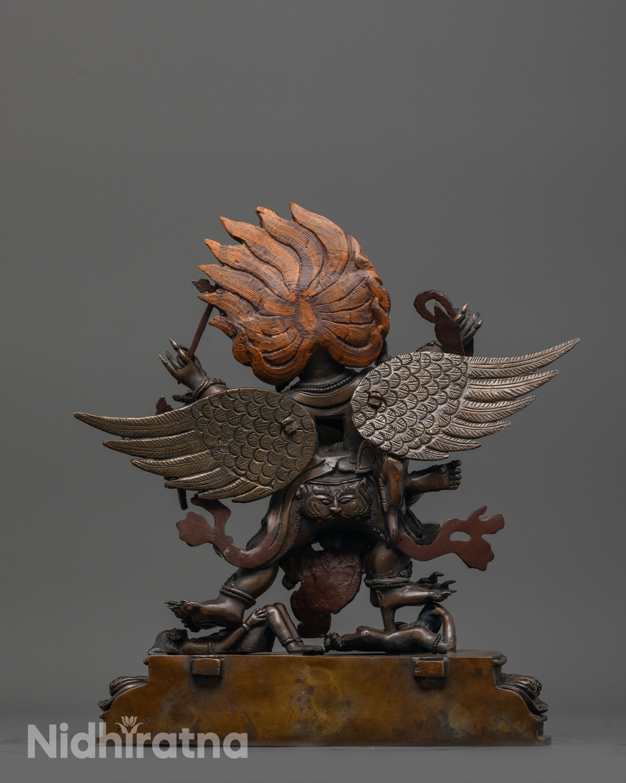 Tibetan Hayagriva Statue | Lost Wax Carved Buddhist Deity