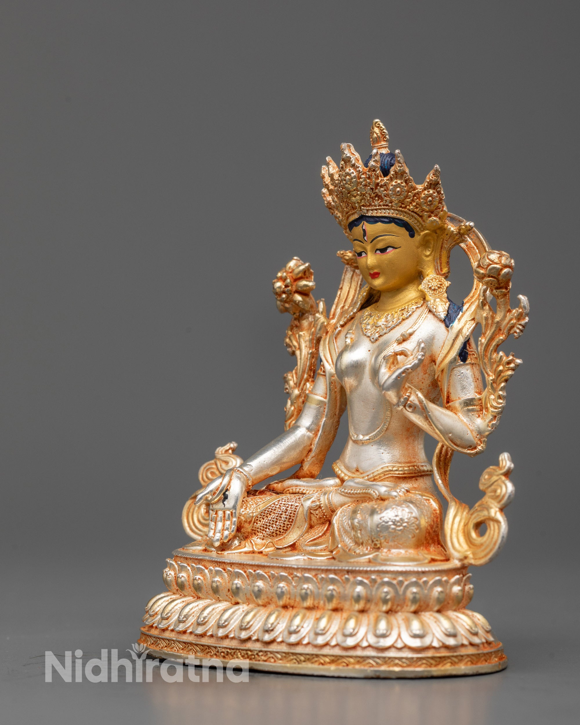Goddess White Tara Statue | Tibetan Buddhist Longevity