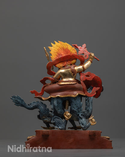 White Dzambhala Statue | Spiritual Protector & Wealth Bringer