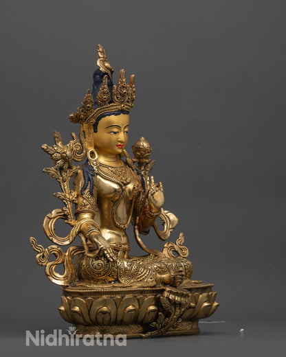 Green Tara Statue