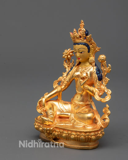 Green Tara Statue | Nepalese Buddhist Goddess