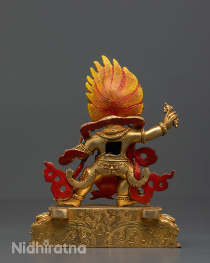 Tibetan Vajrapani Statue | Buddhist Wrathful Deity