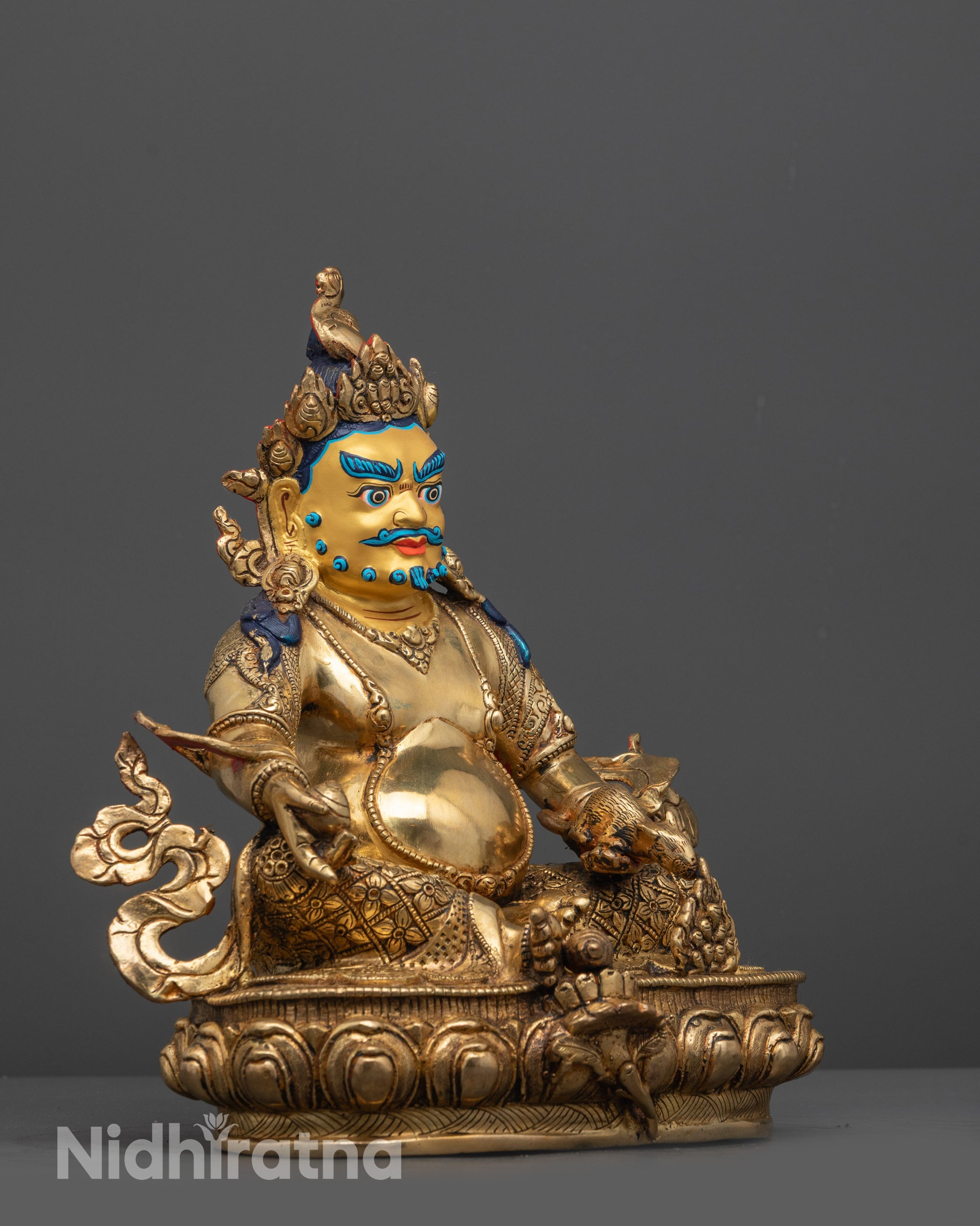 Nepal Artisan Dzambhala Statue | Symbol of Wealth, Luck & Abundance