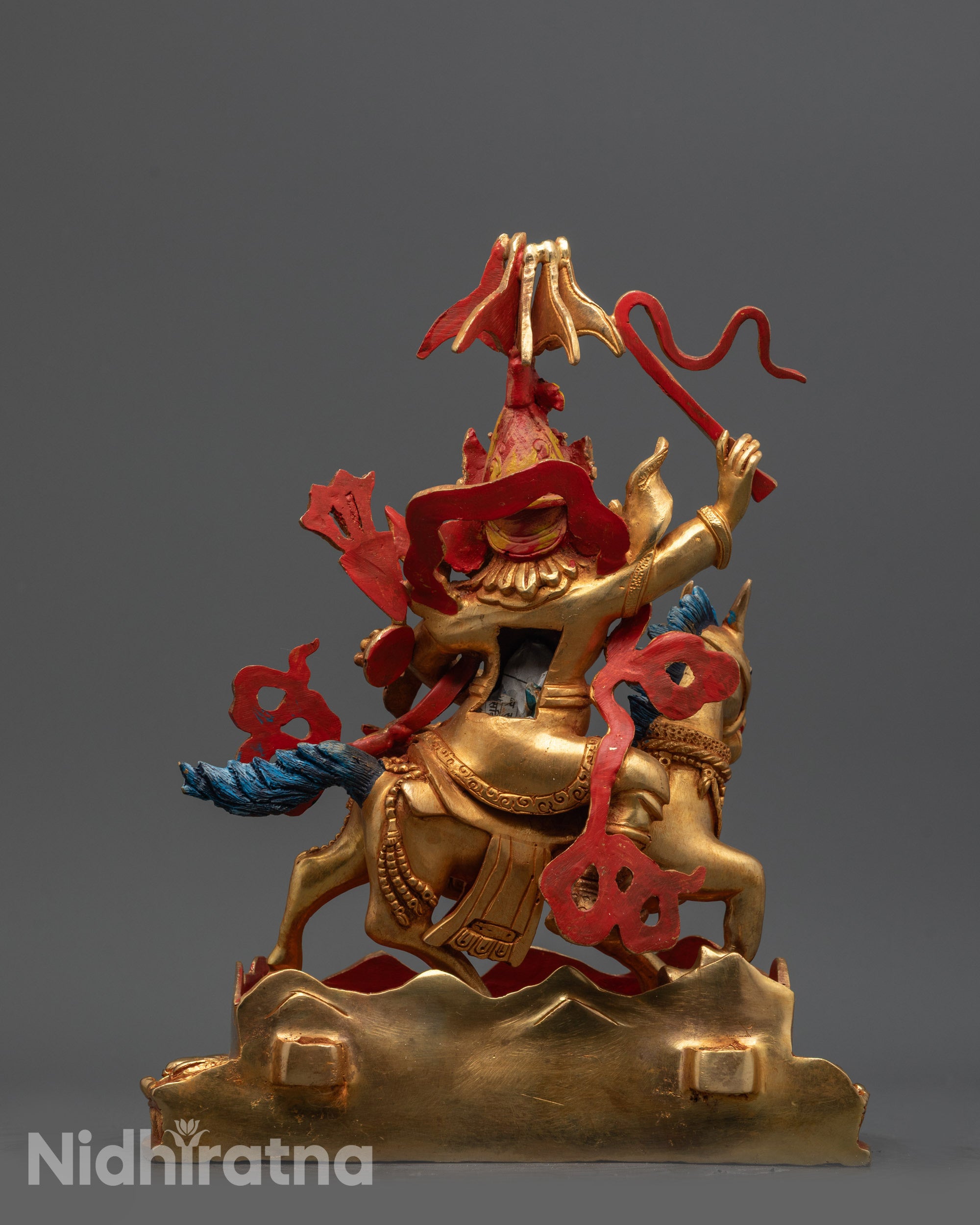 Fearless King Gesar Statue | Traditional Himalayan Buddhist Art