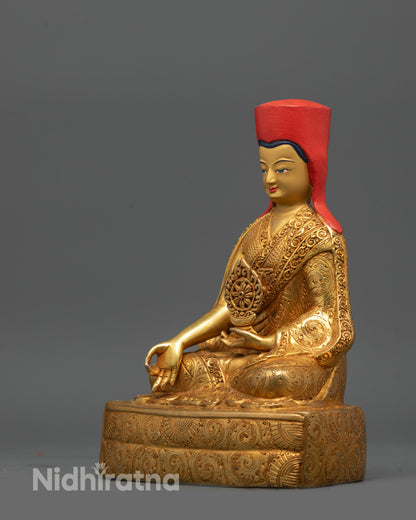 Sakya Master Set Statue | Detailed Handmade Buddhist Craft from Nepal