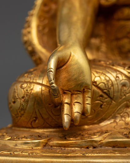 Sakya Master Set Statue | Detailed Handmade Buddhist Craft from Nepal