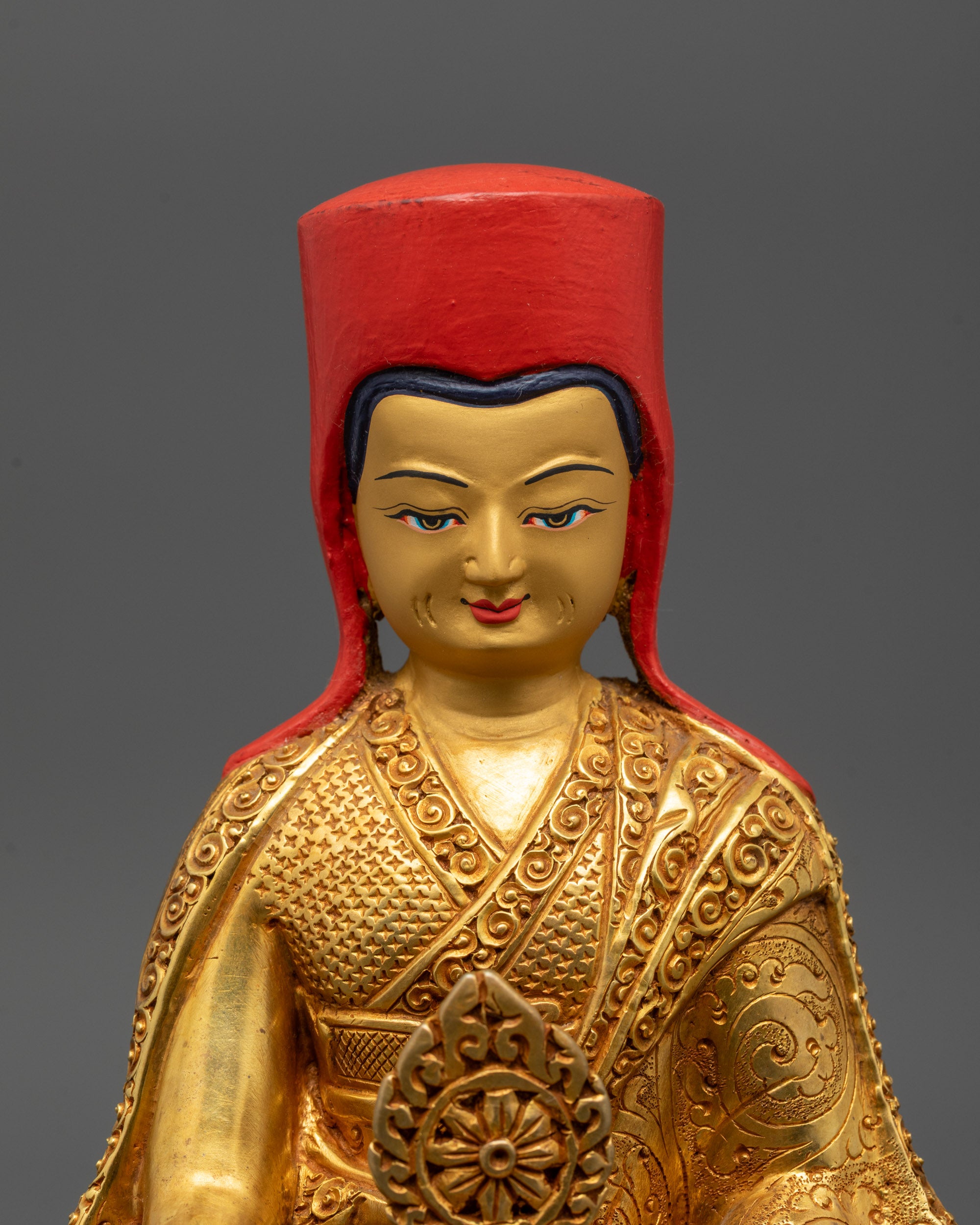 Sakya Master Set Statue | Detailed Handmade Buddhist Craft from Nepal