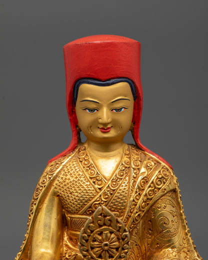 Sakya Master Set Statue | Detailed Handmade Buddhist Craft from Nepal