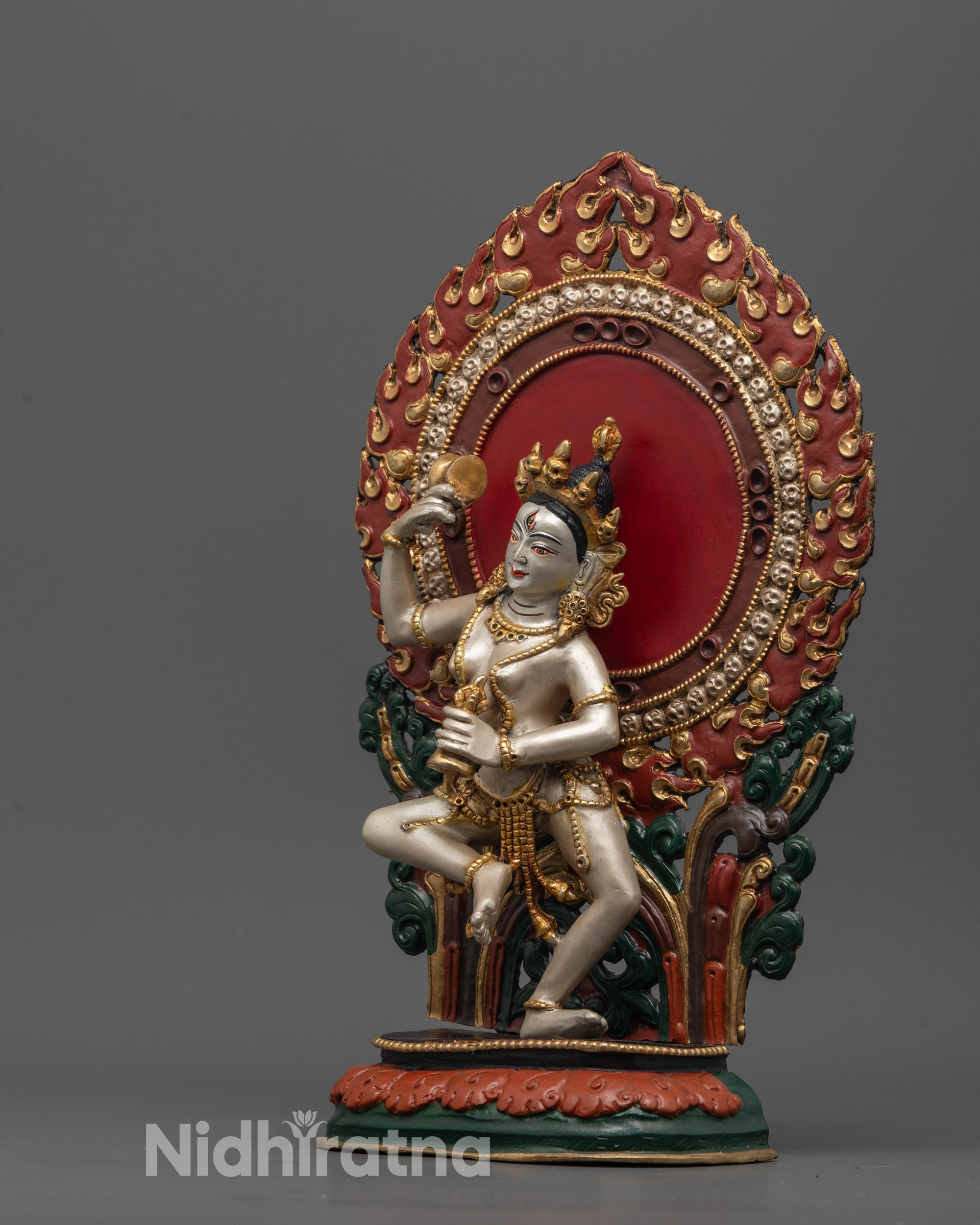 Nepalese Machig Labdron Statue | Hand-Carved with Premium Detail