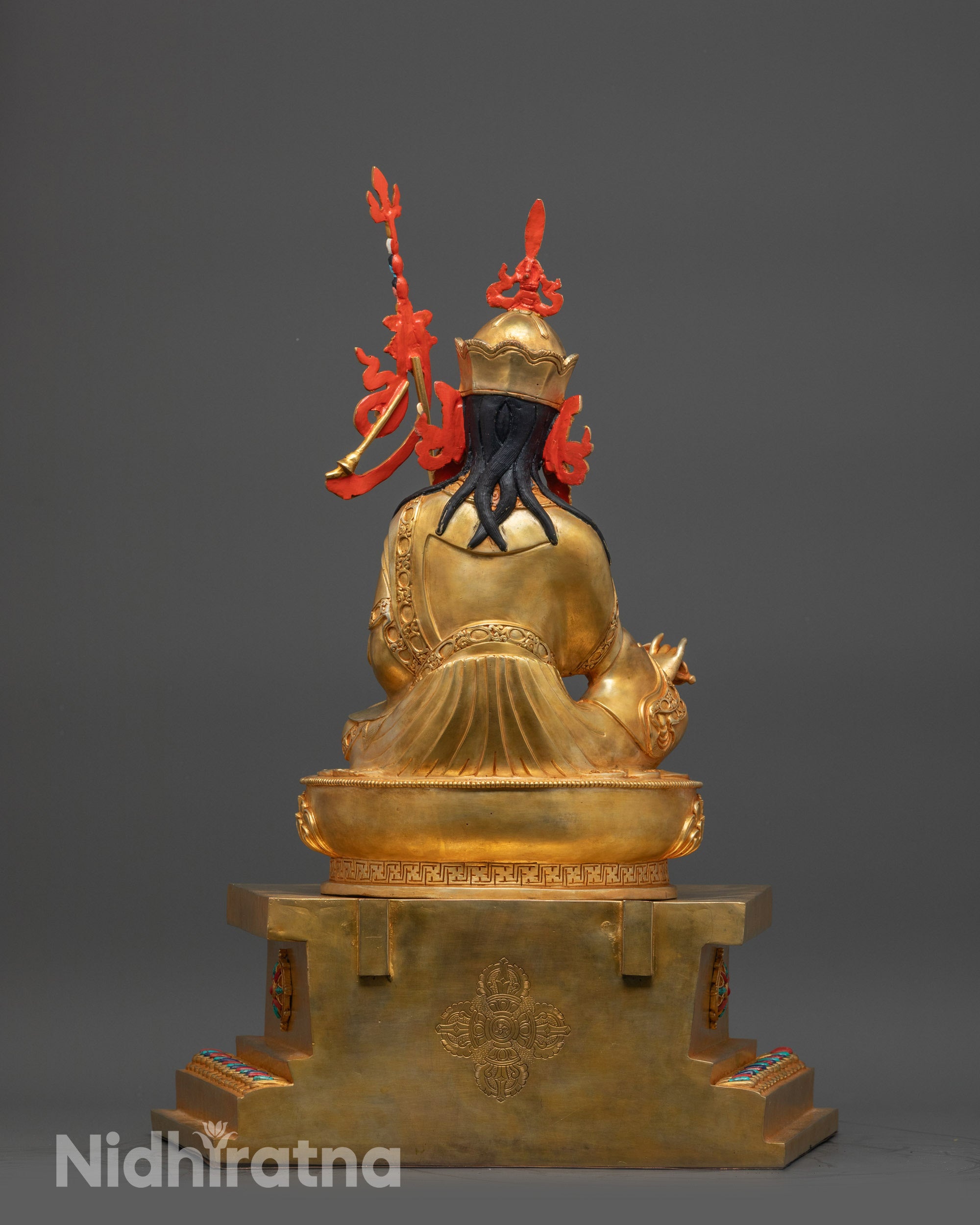 Majestic Statue of Guru Rinpoche | Handmade Nepalese Artwork