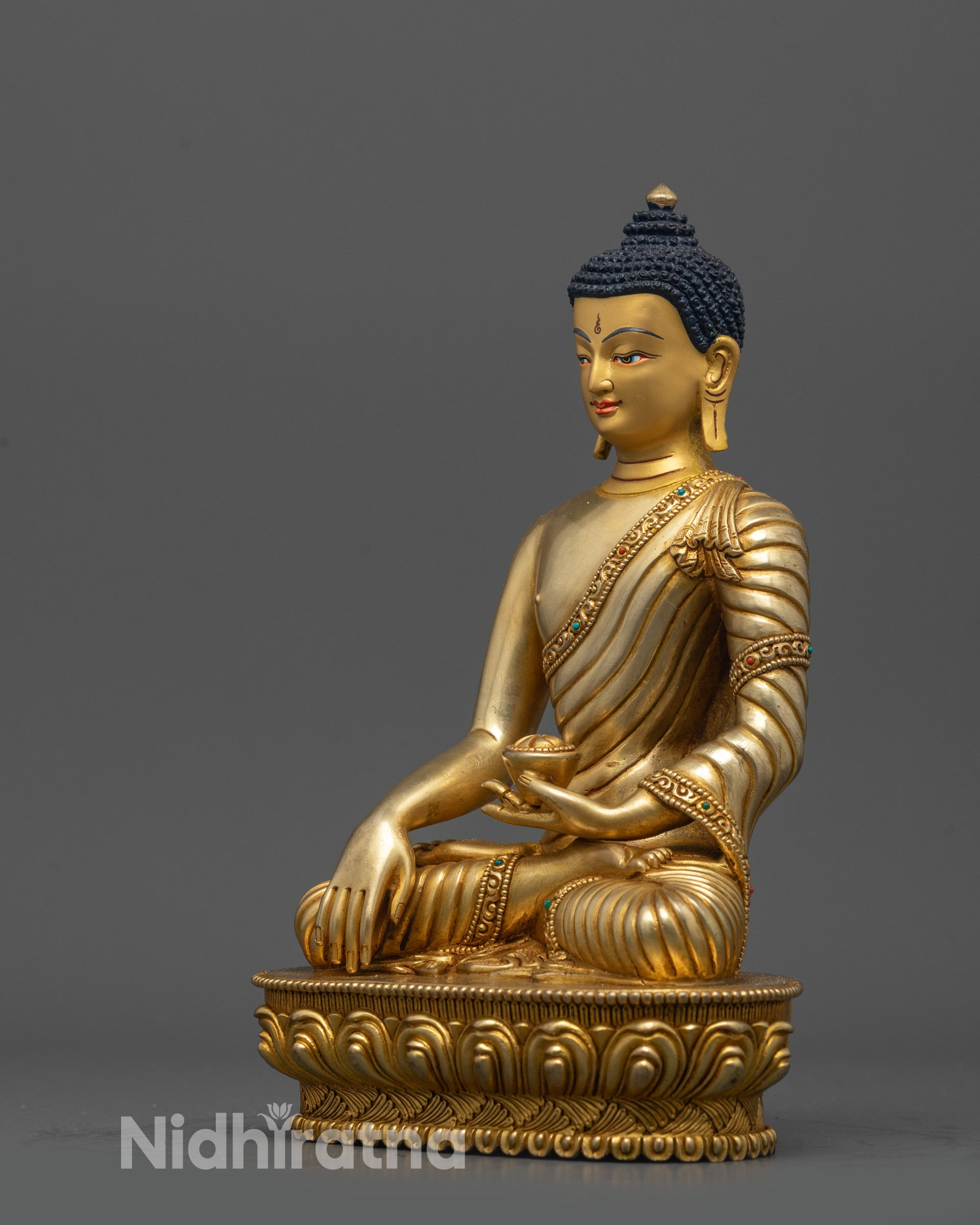 Enlightened Shakyamuni Buddha Statue | Spiritual Decor from Nepal
