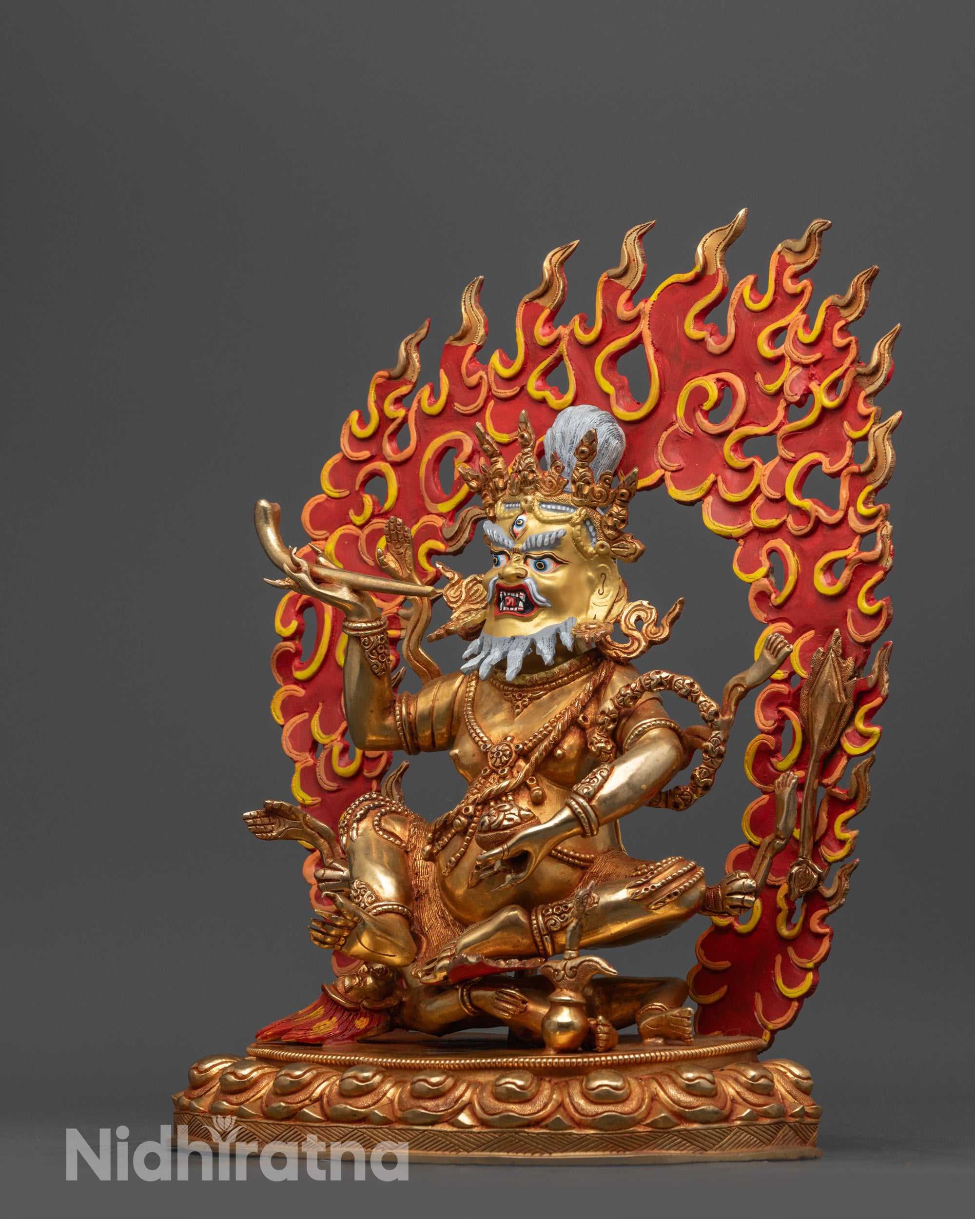 Brahmanrupa Mahakala Statue | Traditional Tantric Buddhist Statue